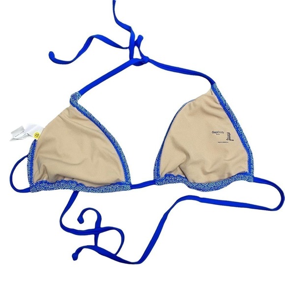 Gap Body Triangle Bikini‎ Top Blue Size Xlarge New - Picture 2 of 7